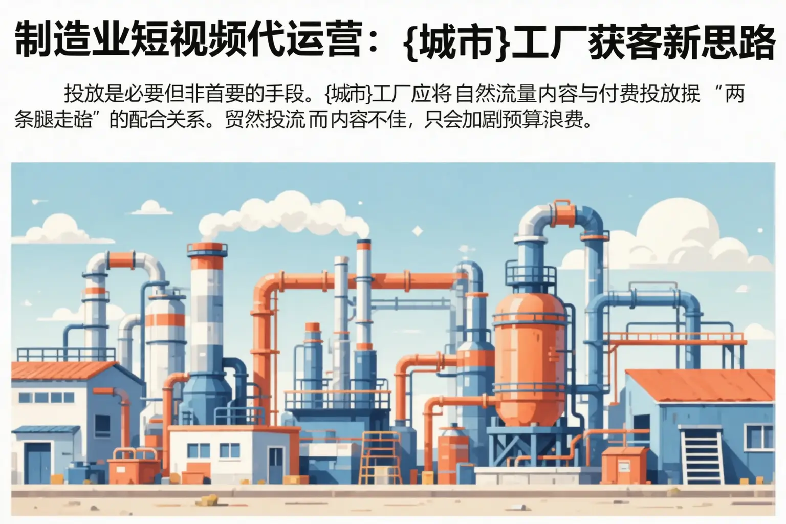 制造业短视频代运营:通州工厂获客新思路